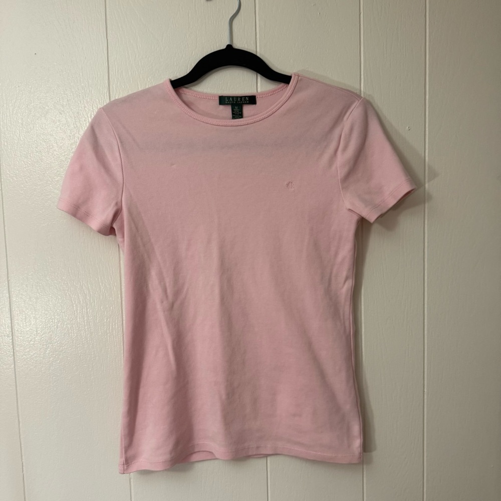 Ralph Lauren Baby Pink Short Sleeve Shirt